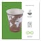 Eco-Products World Art Renewable and Compostable Hot Cups, 8 oz, Brown/White, PK50 EP-BHC8-WAPK - alternate 3